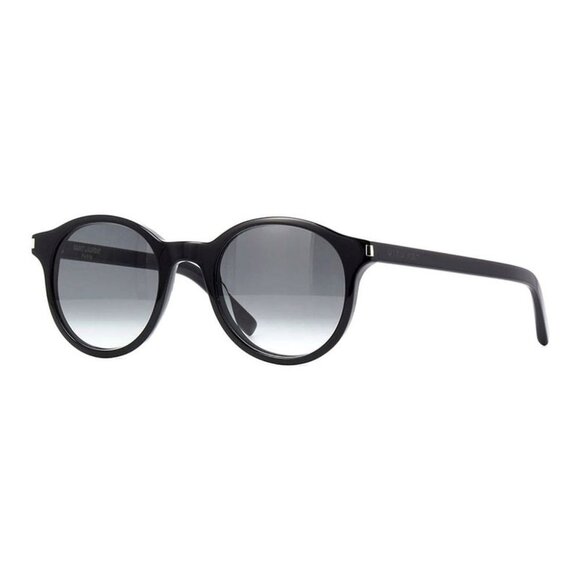 NEW SL521 001 SAINT LAURENT SUNGLASSES ROUND BLACK UNISEX EYEWEAR - Picture 2 of 4